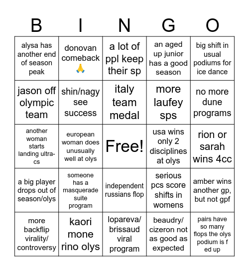 fs 25-26 bingo!! Bingo Card