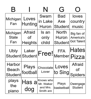 H.A.T.C. Leadership Bingo Card