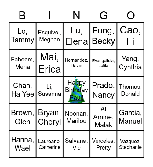Monogram Lab Week 2025 BINGO Card