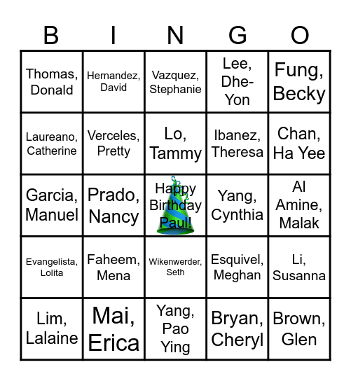 Monogram Lab Week 2025 BINGO Card