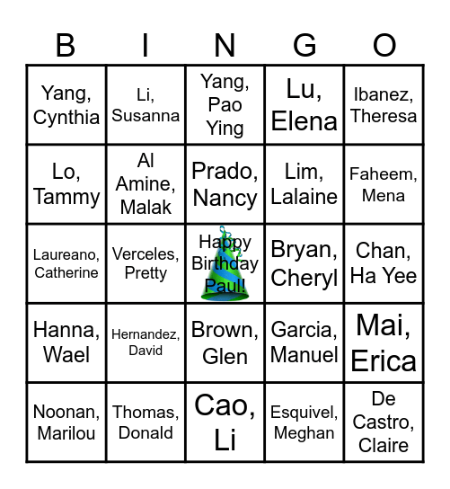 Monogram Lab Week 2025 BINGO Card