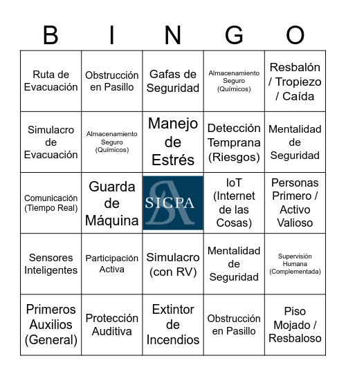 Bingo SST 2025 Bingo Card
