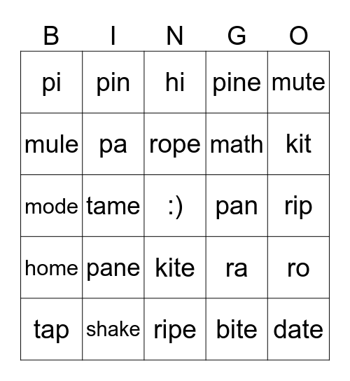 Long Vowel Bingo Card long-vowel-bingo-card