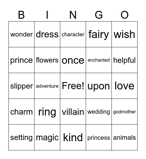 Disney Bingo Card