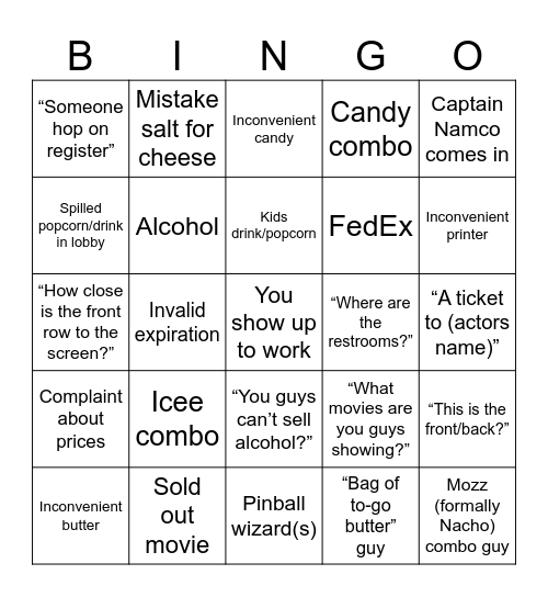 RMC BINGO Card