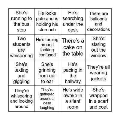 BINGO TIME! Bingo Card