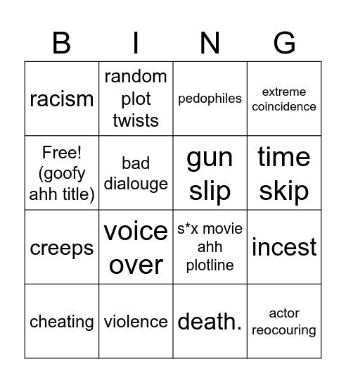 tommorows teaching bingo Card