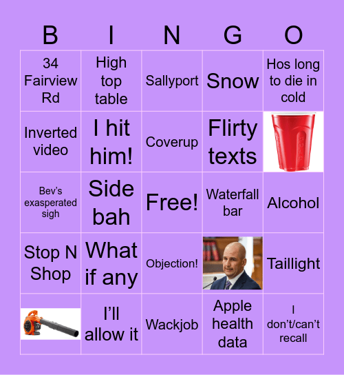 KAREN READ TRIAL 2.0 Bingo Card