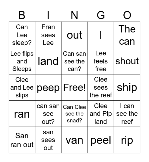headsprout 20 [connected] Bingo Card