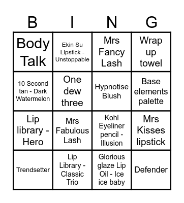 Bingo Card