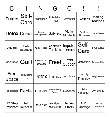 RSAT Bingo Card