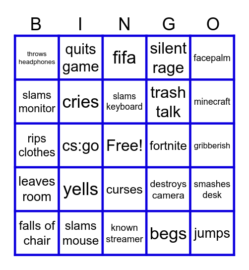 gr Bingo Card