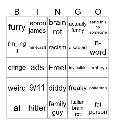 IG reels heat 2025 Bingo Card
