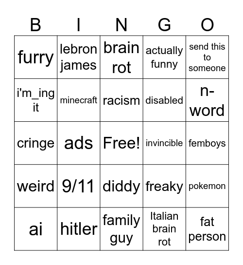 IG reels heat 2025 Bingo Card