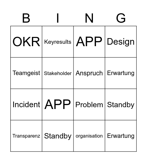Bullshit Bingo Card