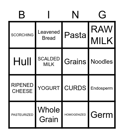 CHAPTER 34 BINGO Card