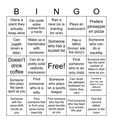 April EIC Event Bingo Card