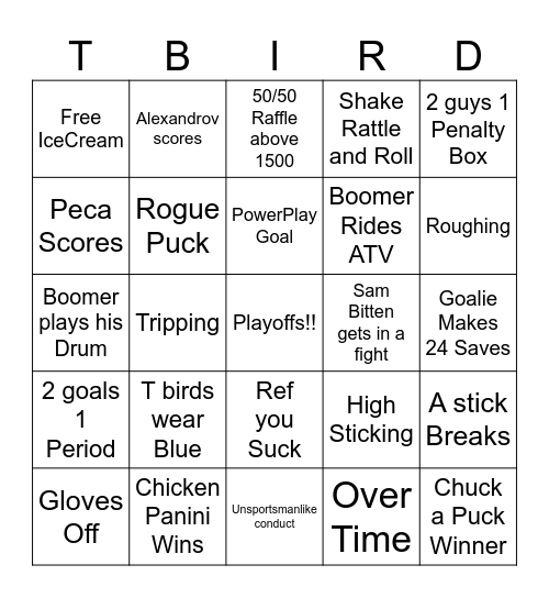 Playoffs round 1 game 2 (DWFriday) Bingo Card