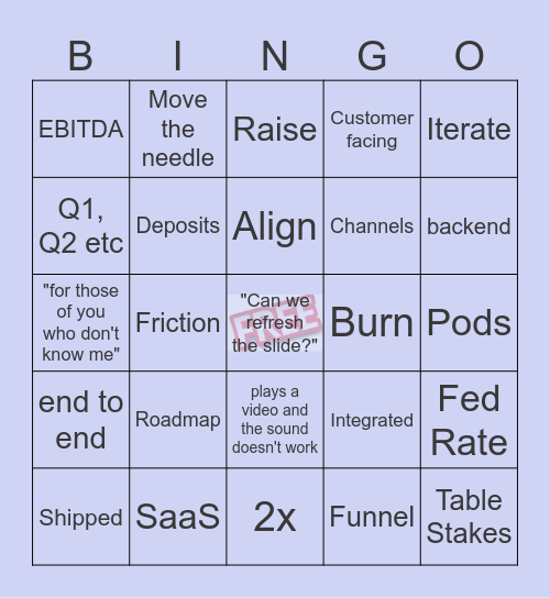 MMM Lingo Bingo Card