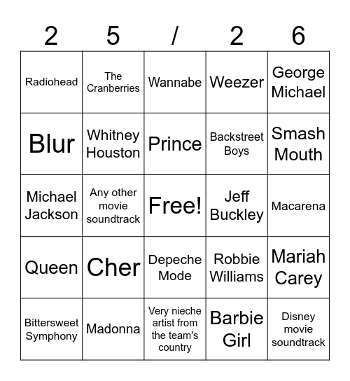 Olympic Season Programs RD Bingo Card