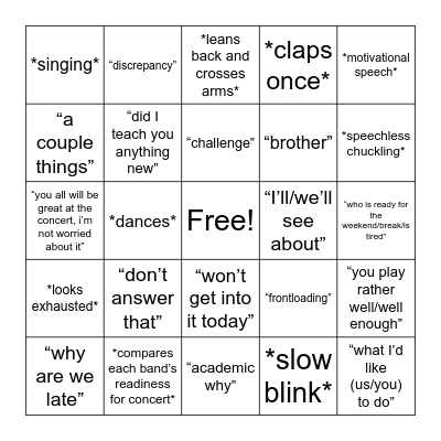 Schiffler Bingo 2.0 Bingo Card