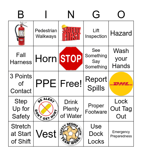 World Safety Day Bingo Card