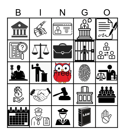 CB Legal Lingo Bingo Card