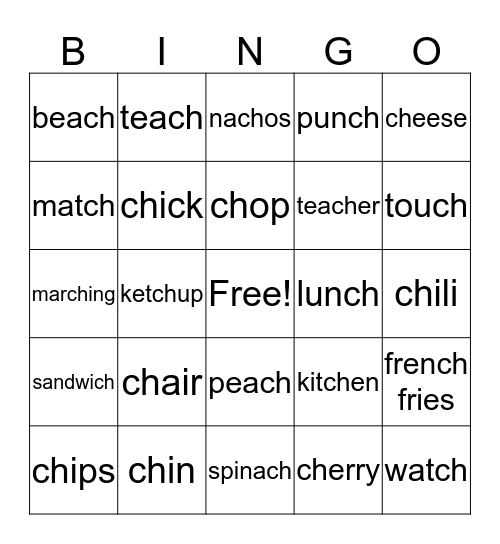 /ch/ Bingo Card