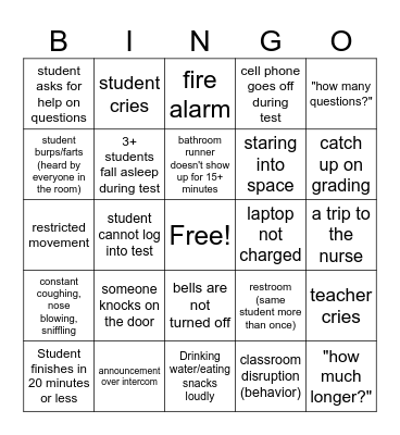 Varina BIO SOL Bingo Card
