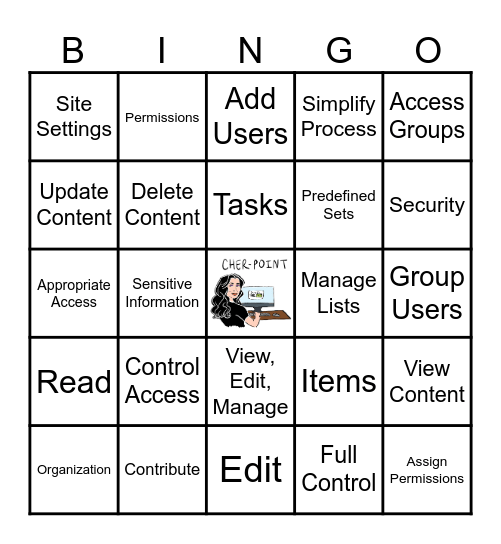 SharePoint Permissons Bingo Card