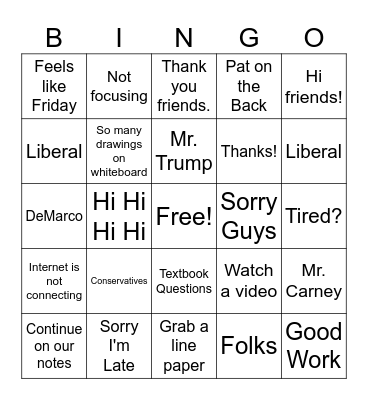 Ms.Ho Bingo Cards Bingo Card