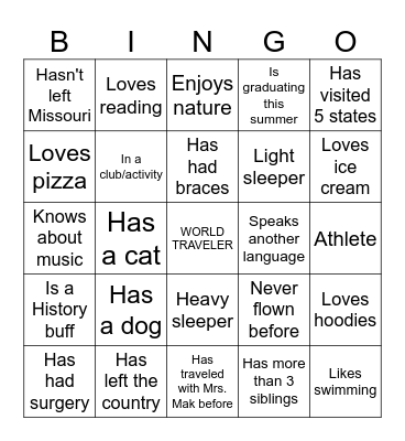 Portugal & Spain 2025 Bingo Card