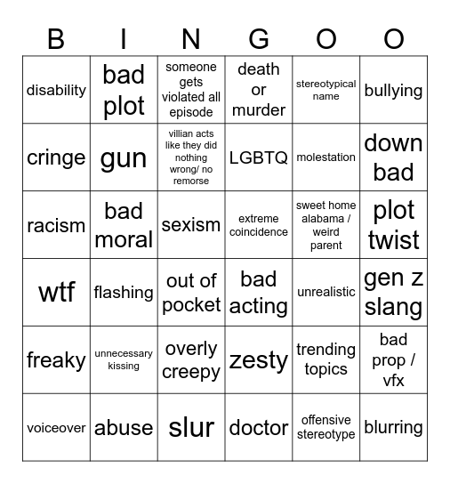 Tomorrows Teachings Bingo Card