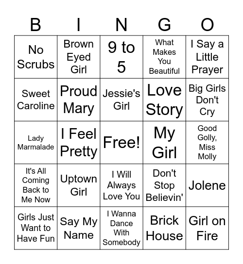 Spring Fling Bingo Card