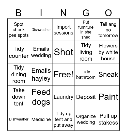 Crudtyyy Bingo Card
