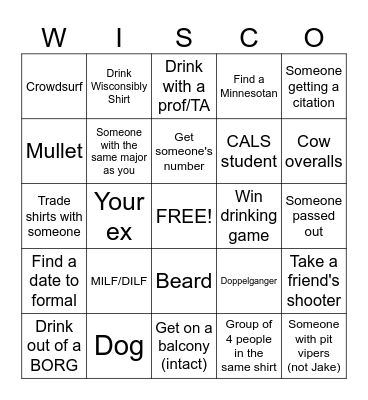Babcock House Bingo 2025 Bingo Card