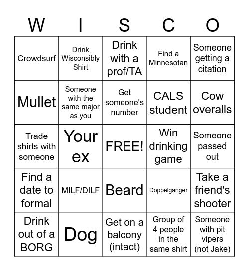 Babcock House Bingo 2025 Bingo Card