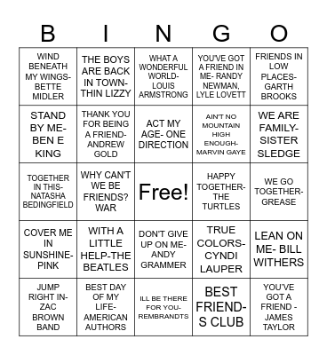 THAT'S MY BUDDY! Bingo Card