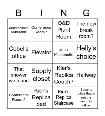 EAGAN BINGO Card