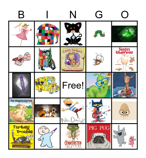 BOOK CHARACTERS Bingo Card
