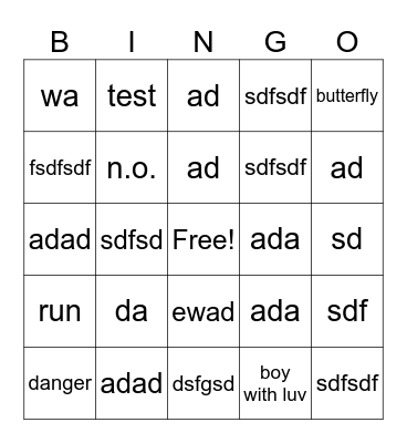 BTS BINGO VERSION 3 Bingo Card