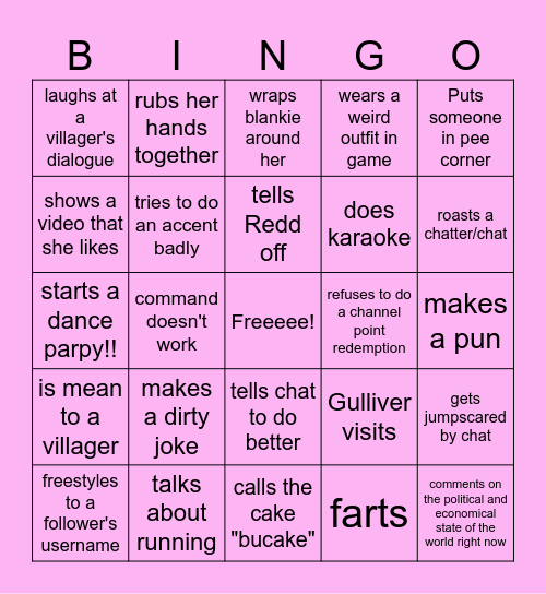 Miz's Miztake-o Bingo Card