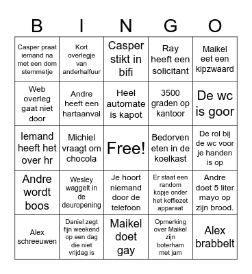 autonet bingo Card