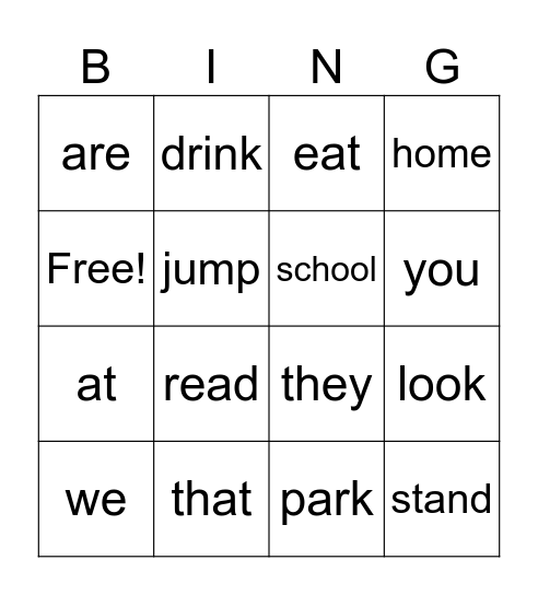 Basic SW3 Bingo Card