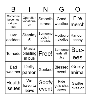 Dollywood Bingo Card