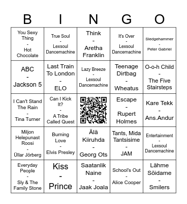 LEX BINGO! Bingo Card