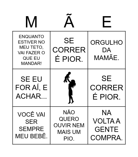 DIA DAS MÃES Bingo Card