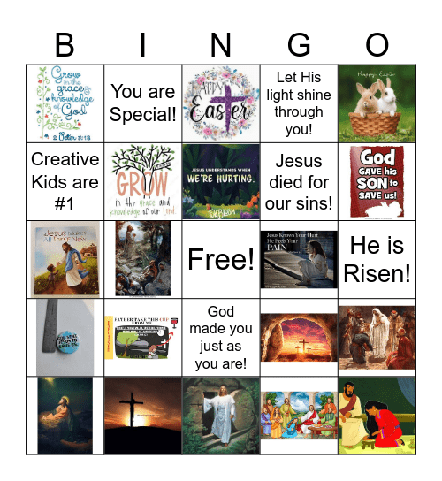 Full Bloom -- Easter Bingo Card