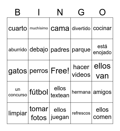 Berto y sus buenos amigos BINGO Card