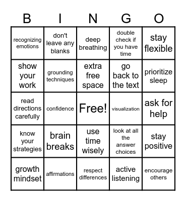 Ace it BINGO Card